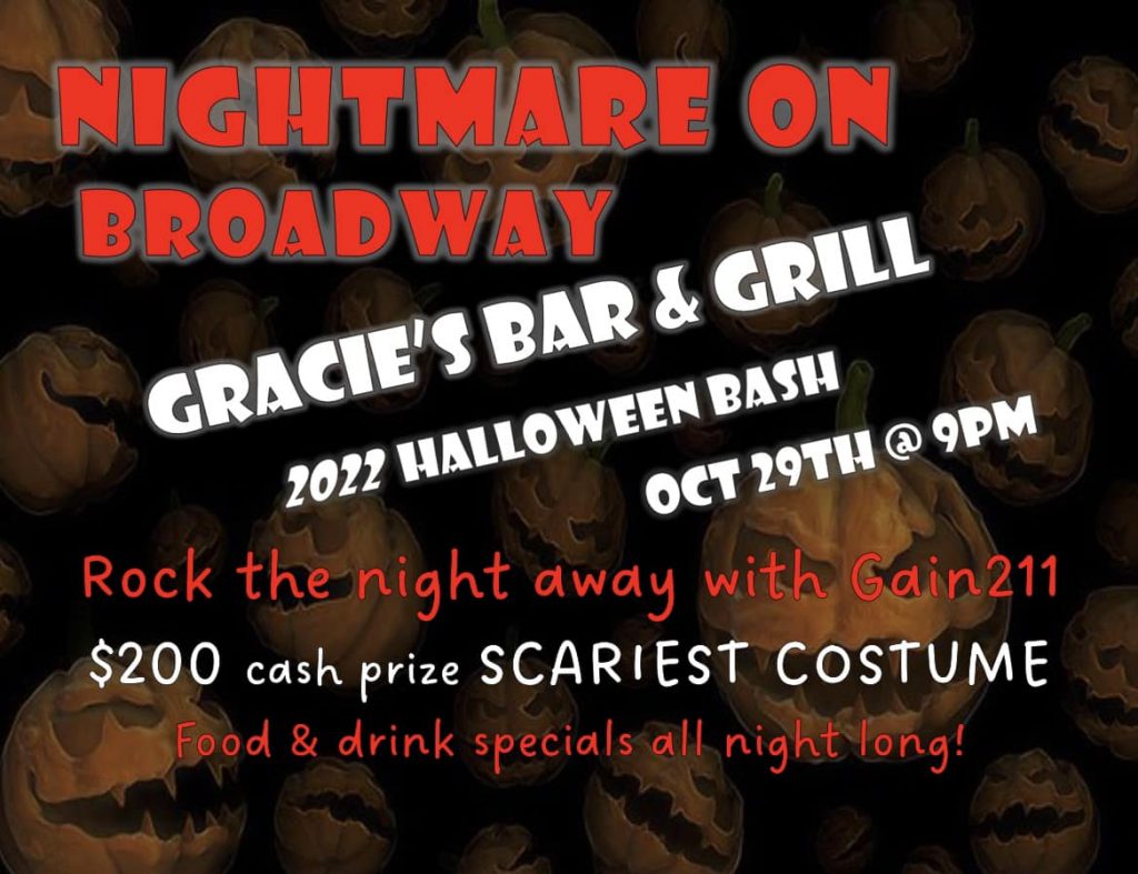 Halloween 2022 Gracie's Bar and Grill Gracie's Bar & Grill